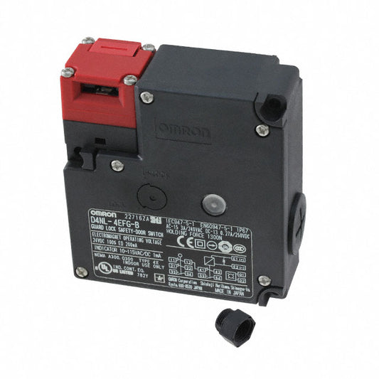 Omron Automation and Safety D4NL-4EFG-B-NPT D4NL Bloqueo de solenoide 3PST-2NC/1NO (2 Normalmente cerrado, 1 normalmente abierto) + DPST-NO/NC ((Normalmente cerrado/abierto)