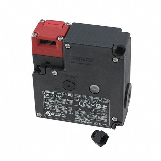Omron Automation and Safety D4NL-4FFA-B-NPT D4NL Liberación de solenoide 3PST-2NC/1NO (2 Normalmente cerrado, 1 normalmente abierto) + DPST-NC (normalmente cerrado)
