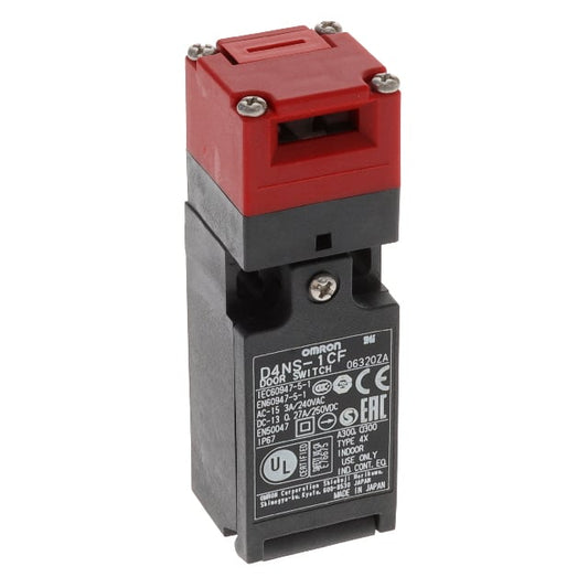 Omron Automation and Safety D4NS-1CF D4NS Sin bloqueo 3PST-2NC (Normalmente cerrado)/1NO (Normalmente abierto)