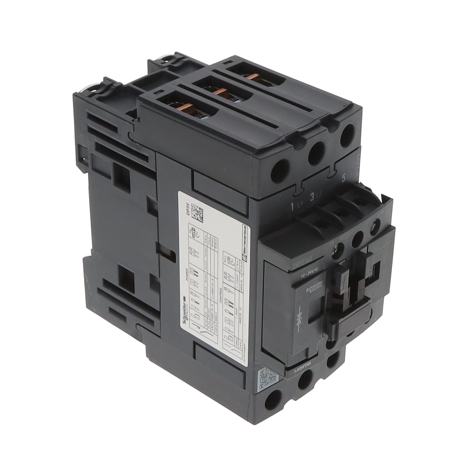 Schneider Electric DPE40BD Easy TeSys Montaje de chasis, Riel DIN 24VCC