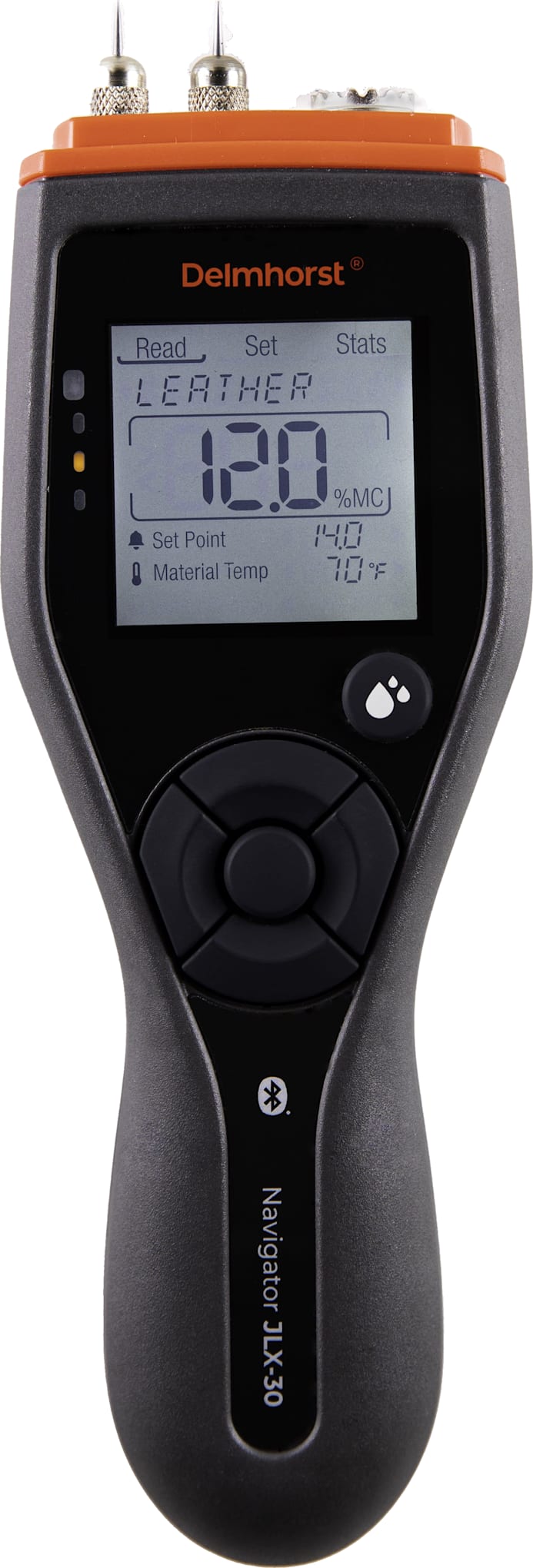 Delmhorst JLX-30W/CS - Medidor de humedad JLX-30 para cuero con estuche rígido.