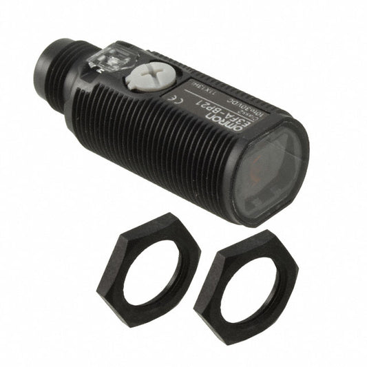 Omron Automation and Safety E3FA-BP21 E3FA Reflectivo 3.937" ~ 19.685" (100mm ~ 500mm) Ajuste 500µs IP67, IP69K, IEC