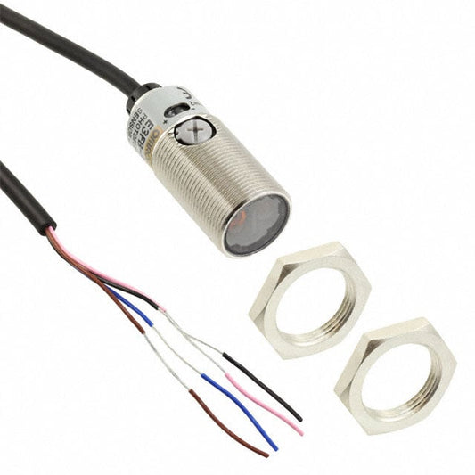 Omron Automation and Safety E3FB-LN11 2M E3FB Reflectivo, supresión de fondo 4.0" (100mm) 500µs IP67, IP69K, IEC