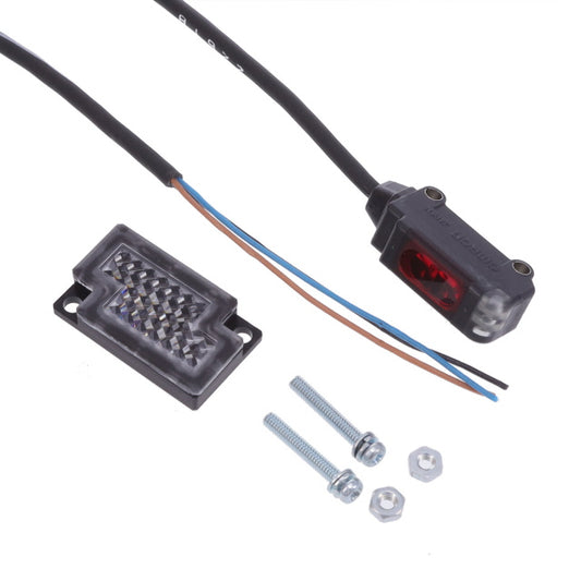 Omron Automation and Safety E3T-SR24R 2M E3T Retroreflectivo 0.394" ~ 7.874" (10mm ~ 200mm) Ajuste 1ms IP67, IEC