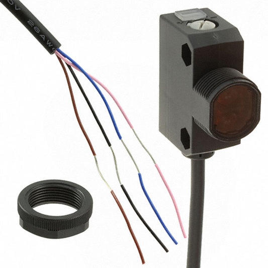 Omron Automation and Safety E3Z-FDN17 2M E3Z Reflectivo, difuso 19.685" (500mm) 500µs IP69K
