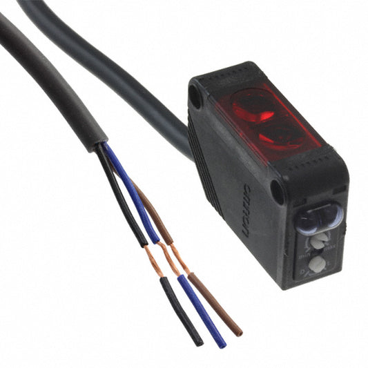 Omron Automation and Safety E3Z-R81 5M E3Z Retroreflectivo 3.937" ~ 157.480" (100mm ~ 4m) Ajuste 1ms IP67, IP69K, IEC