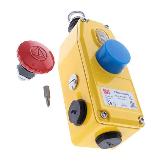 Omron Automation and Safety ER5018-021ME ER5018 3PST-2NC (Normalmente cerrado)/1NO (Normalmente abierto) Encendido-Apagado, Apagado-Encendido 6A (CA), 2.5A (CC)