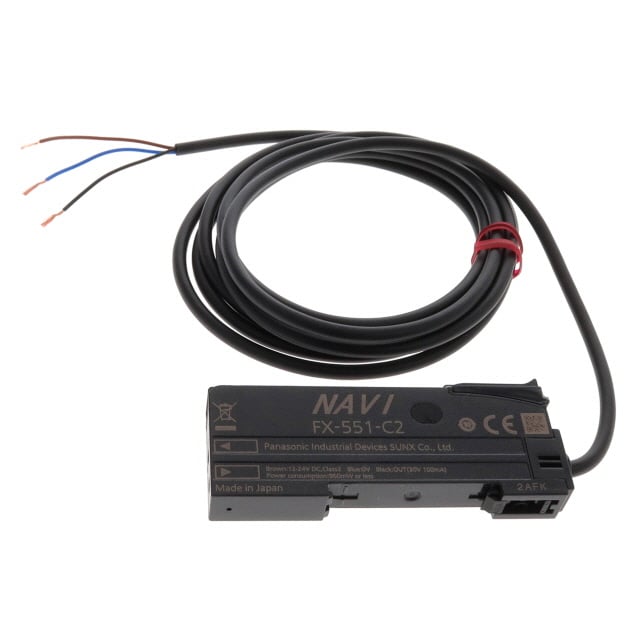 Panasonic Industrial Automation Sales FX-551-C2 FX-551 Amplificador de fibra 12V ~ 24V NPN - Colector abierto