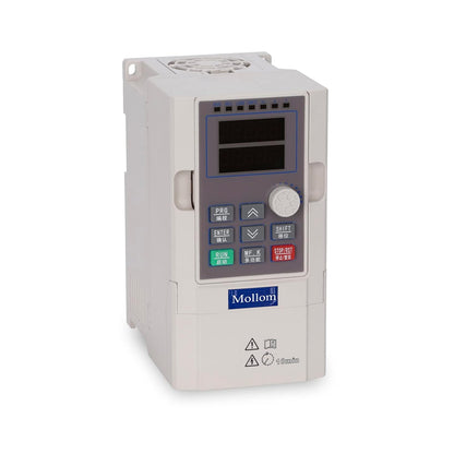 Mollom VFD 220V 4KW 5HP 16A Entrada Monofásica o Trifásica a Salida Trifásica 0-3000Hz Variador de Frecuencia Inversor para Control de Velocidad del Motor del Husillo CNC G75-2T-4G-B