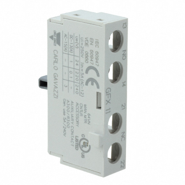 Carlo Gavazzi Inc. GFX11 GFX Bloque de contacto auxiliar Serie GMS