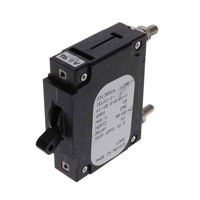 Sensata-Airpax IELK1-1-61-10.0-A-01-V IEL Montaje en panel Magnético, (retardo hidráulico) 10A