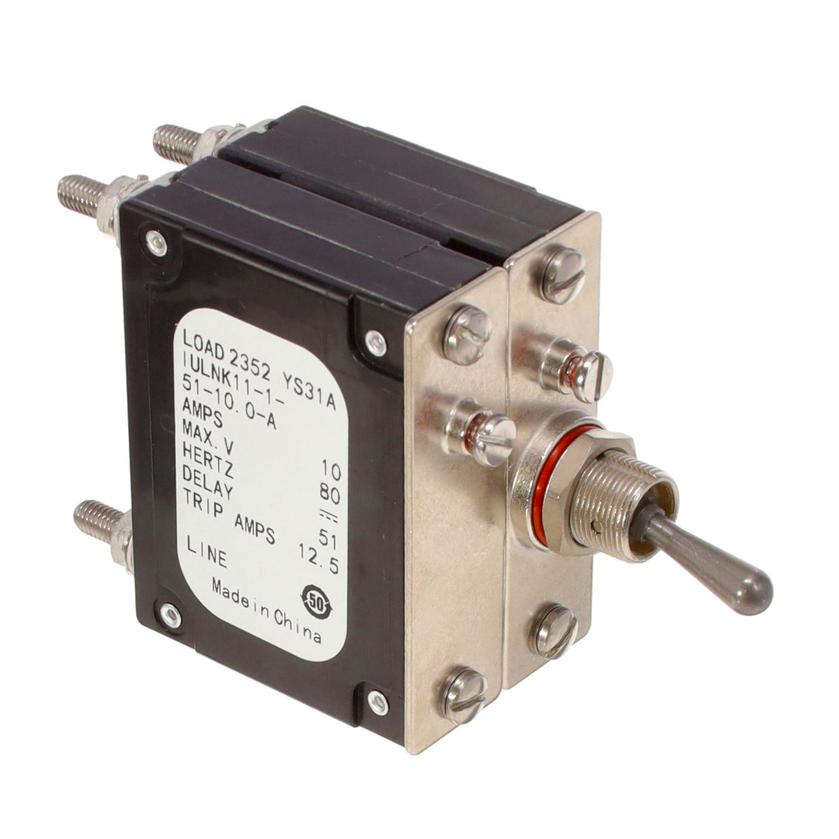Sensata-Airpax IULNK11-1-51-10.0-A IUL Montaje en panel Magnético, (retardo hidráulico) 10A