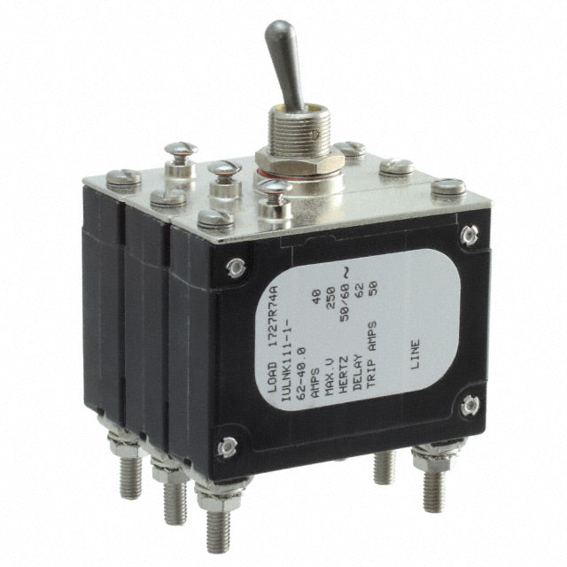 Sensata-Airpax IULNK111-1-62-40.0 IUL Montaje en panel Magnético, (retardo hidráulico) 40A