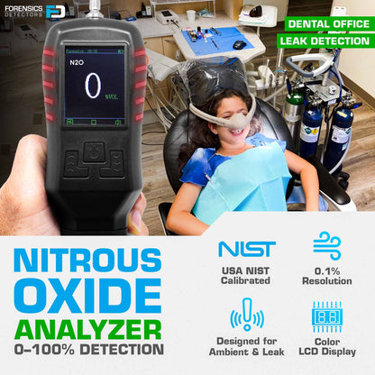 Analizador de Gas Óxido Nitroso (N2O) | UE Certificado de Calibración FORENSICS DETECTORS  Modelo: FD-311-N2O