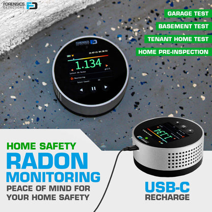 FORENSICS DETECTORS FD-65-RADON DETECTOR DE GAS RADON