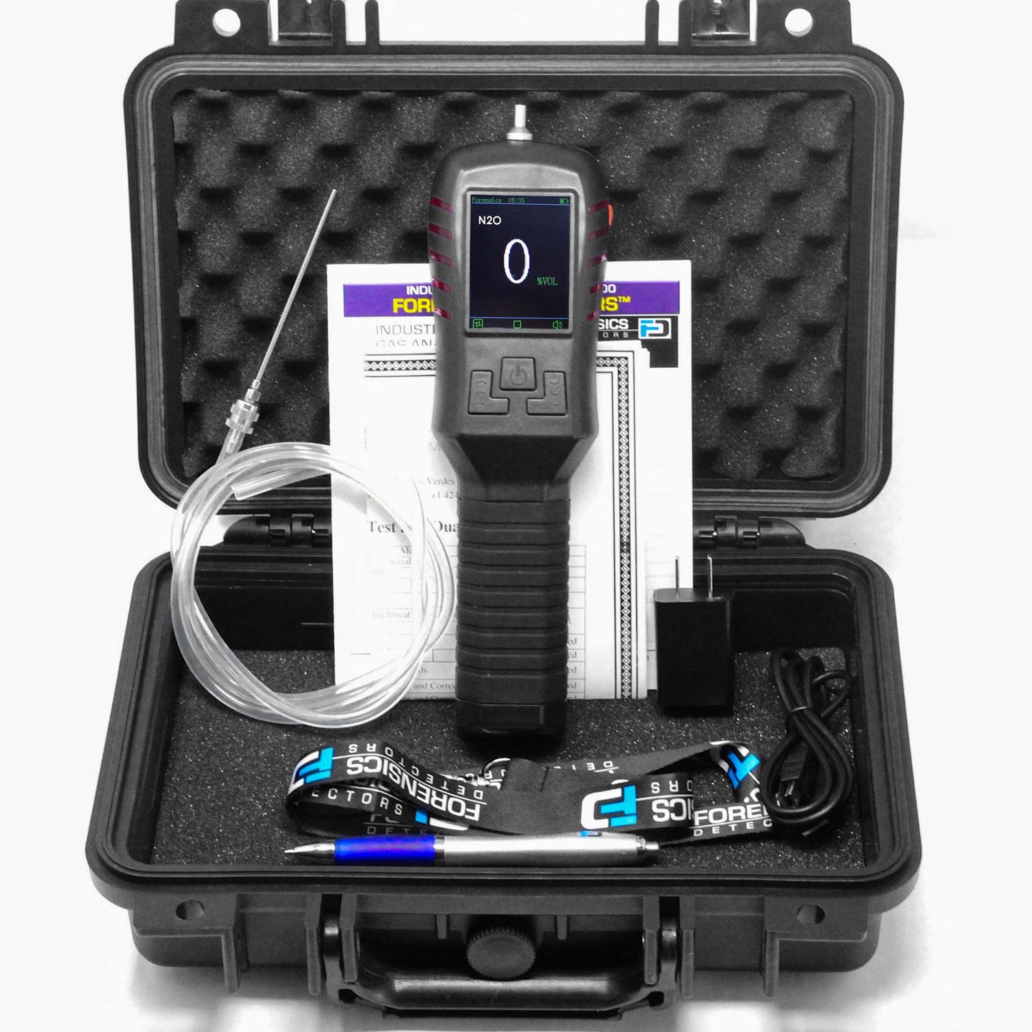 Analizador de Gas Óxido Nitroso (N2O) | UE Certificado de Calibración FORENSICS DETECTORS  Modelo: FD-311-N2O