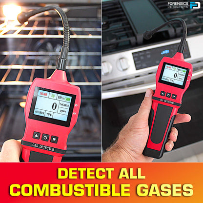 FORENSICS DETECTORS #FD-90E-RED Detector de Fugas de Gas | Combustibles | Rojo