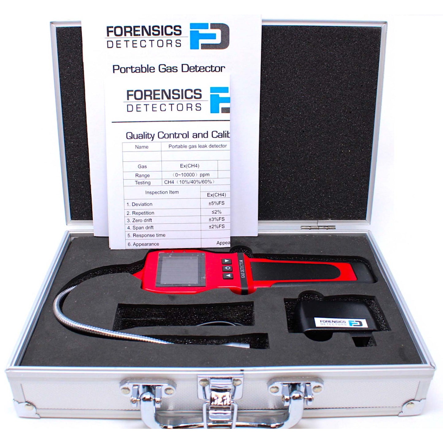 FORENSICS DETECTORS #FD-90E-RED Detector de Fugas de Gas | Combustibles | Rojo