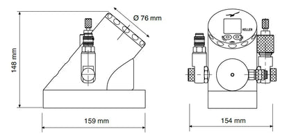 KELLER Calibrador de baja presión LPX-2BAR, rango de -1 a 2 bar, precisión del 0,05 % (de 10 a 40 °C)