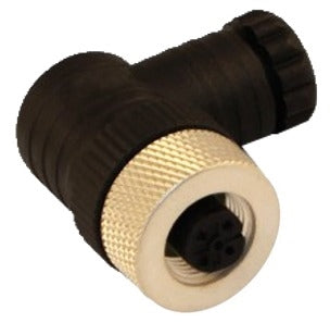 Conector HTP 12FB4000 M12, 4 pines, hembra en ángulo recto, PG 7