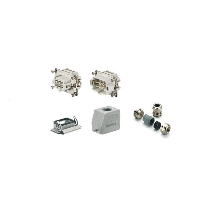 Weidmüller 1061720000 HDC Top-Hood, Bottom-Base 6+Ground