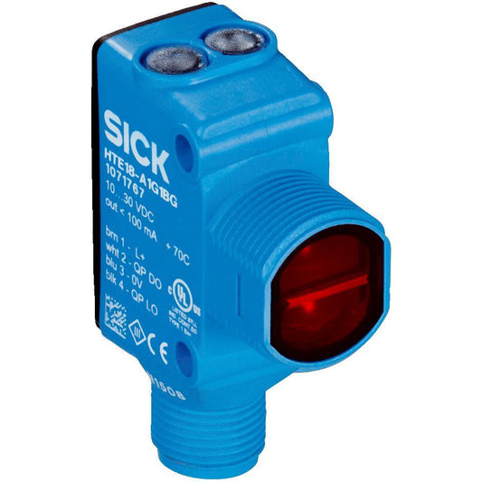 SICK, Inc. 1082312 H18 Sure Sense Proximidad 0.197" ~ 11.811" (5mm ~ 300mm) 500µs IP67