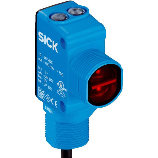 SICK, Inc. 1110193 H18 Sure Sense Retroreflectivo 1.181" ~ 255.906" (30mm ~ 6.5m) 500µs IP67, IP69K