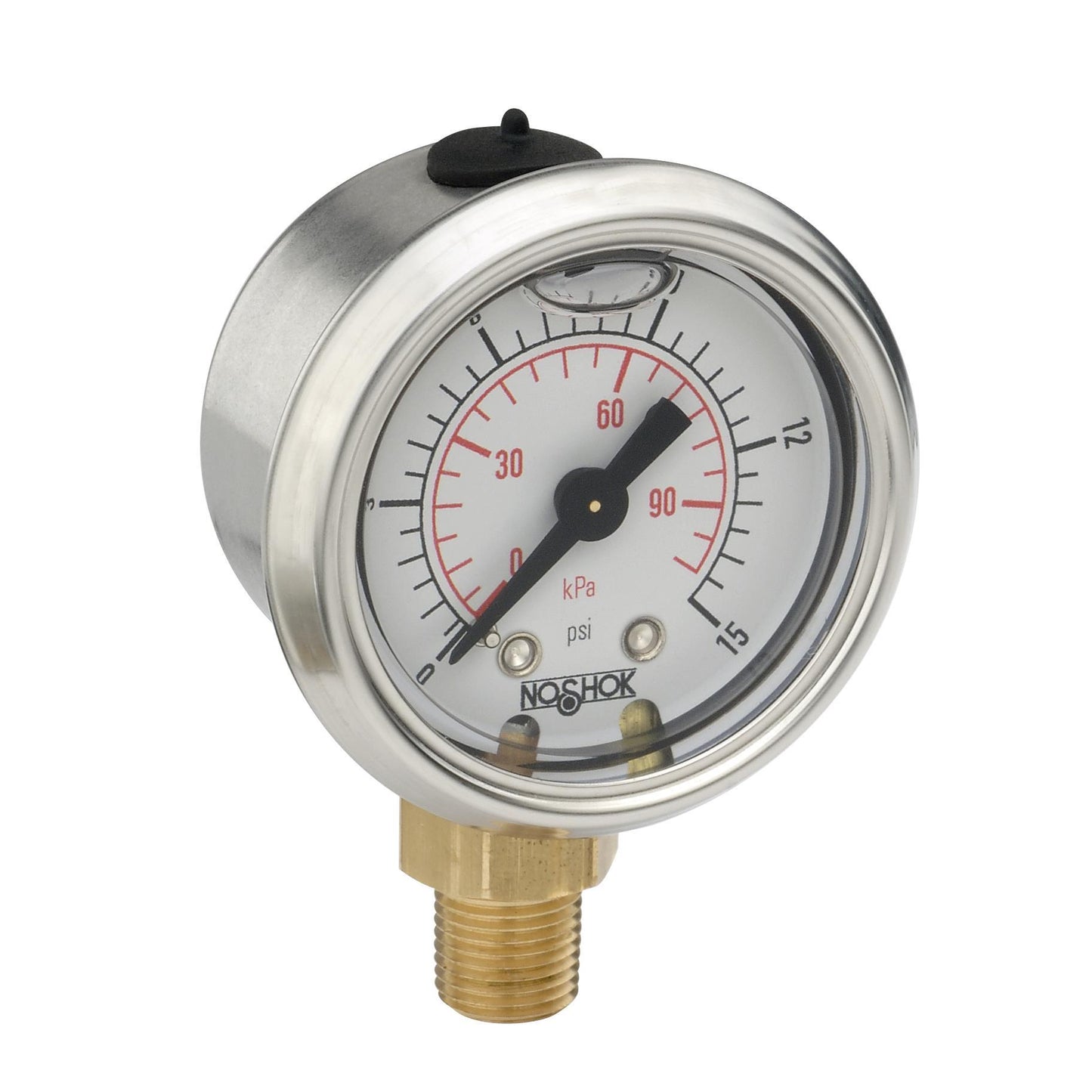 NOSHOK, Inc. 15-901-400-psi/kPa 900 Pressure Gauge Presión operada 0 ~ 400 PSI (0 ~ 28 bar) -