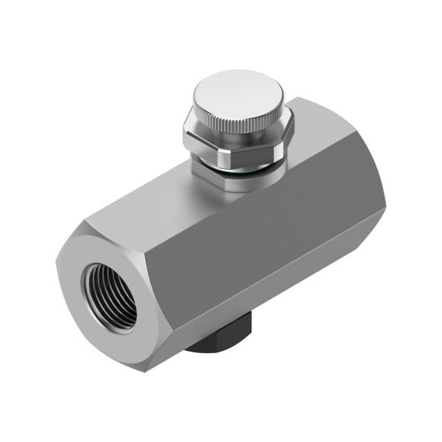 Festo Corporation GR-1/4 GR Flow Restrictor, Adjustable One-Way