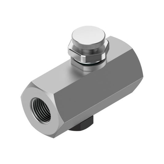 Festo Corporation GR-1/4 GR Flow Restrictor, Adjustable One-Way