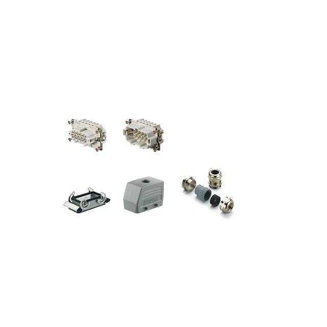 Weidmüller 1802410000 Rockstar® HE Top-Hood, Bottom-Base 10+Ground