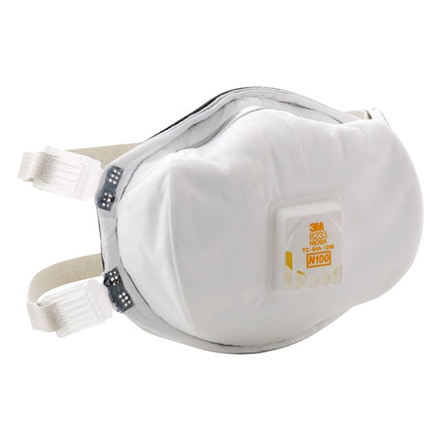 3M 8233 - Respirador de partículas desechable Blanco
