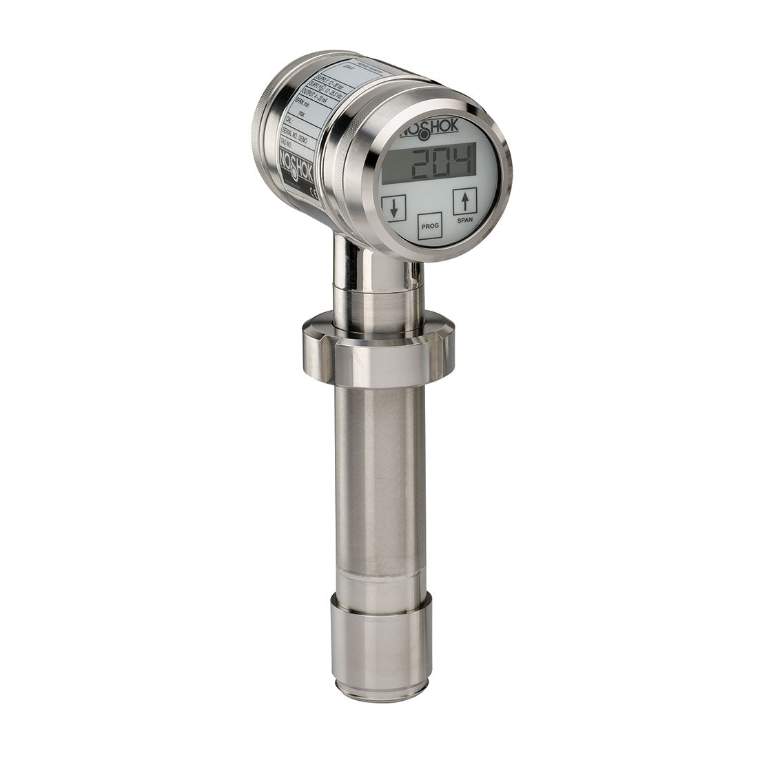 NOSHOK, Inc. 204-91-6/58-1-1-25-TC 20 Industrial Medidor Corriente analógica -