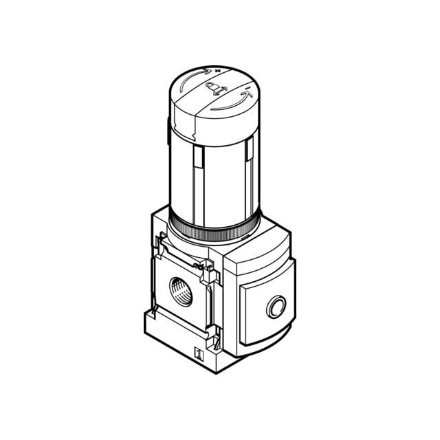 Festo Corporation MS6-LRB-1/2-D5-A4-AS MS Regulador 11.6 ~ 290 PSI (0.8 ~ 20 bar)