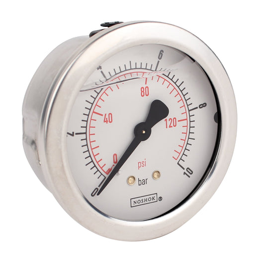 NOSHOK, Inc. 25-911-2.5-bar/psi-G1/4-GY40-CC 900 Pressure Gauge Presión operada 0 ~ 36 PSI (0 ~ 2.5 bar) -