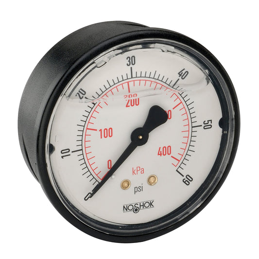 NOSHOK, Inc. 25-910-3000-psi/kPa-BP3-CC 900 Pressure Gauge Presión operada 0 ~ 3000 PSI (0 ~ 207 bar) -
