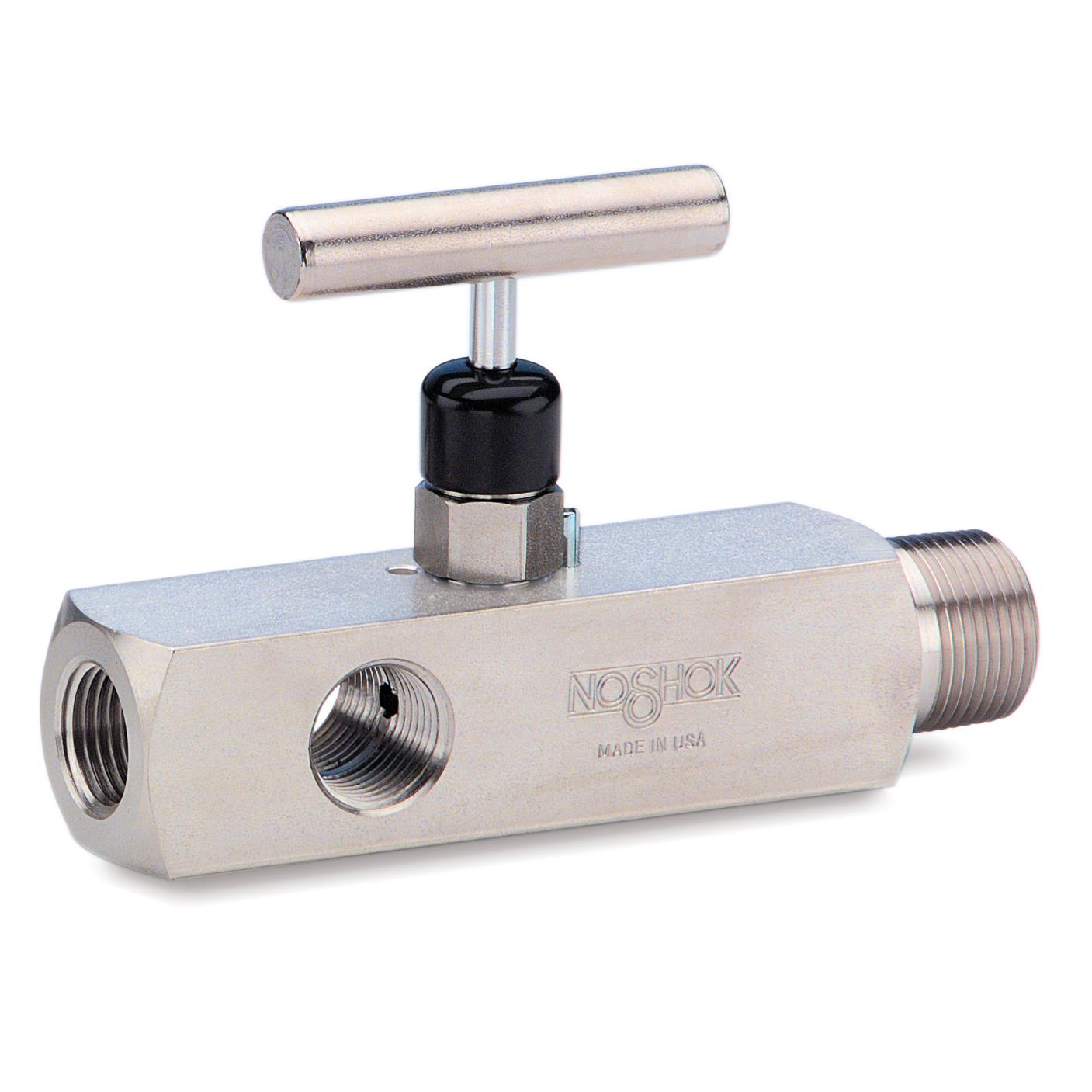 NOSHOK, Inc. 304-MFS 300 Válvula de aguja Presión operada 6000 PSI (414 bar) Válvula de control
