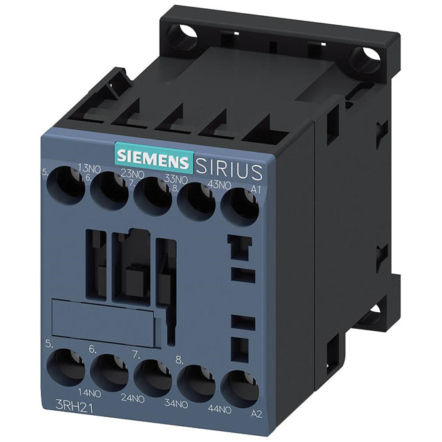 Siemens 3RH21401AK60 3RH2 Montaje de chasis, Riel DIN 120VCA