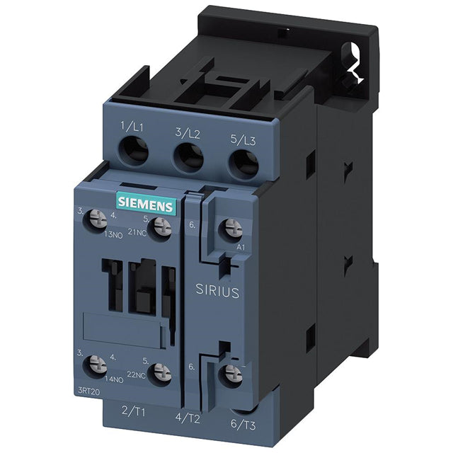 Siemens 3RT20241AK60 3RT2 Montaje de chasis, Riel DIN 120VCA