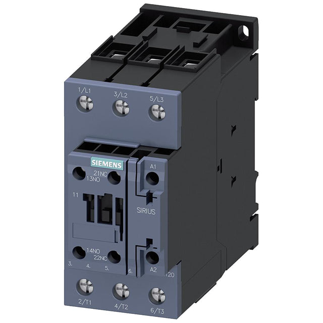 Siemens 3RT20381AC20 3RT2 Montaje de chasis, Riel DIN 24VCA