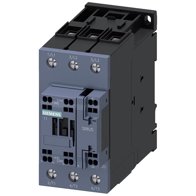 Siemens 3RT20373KB40 SIRIUS Montaje de chasis, Riel DIN 24VCC