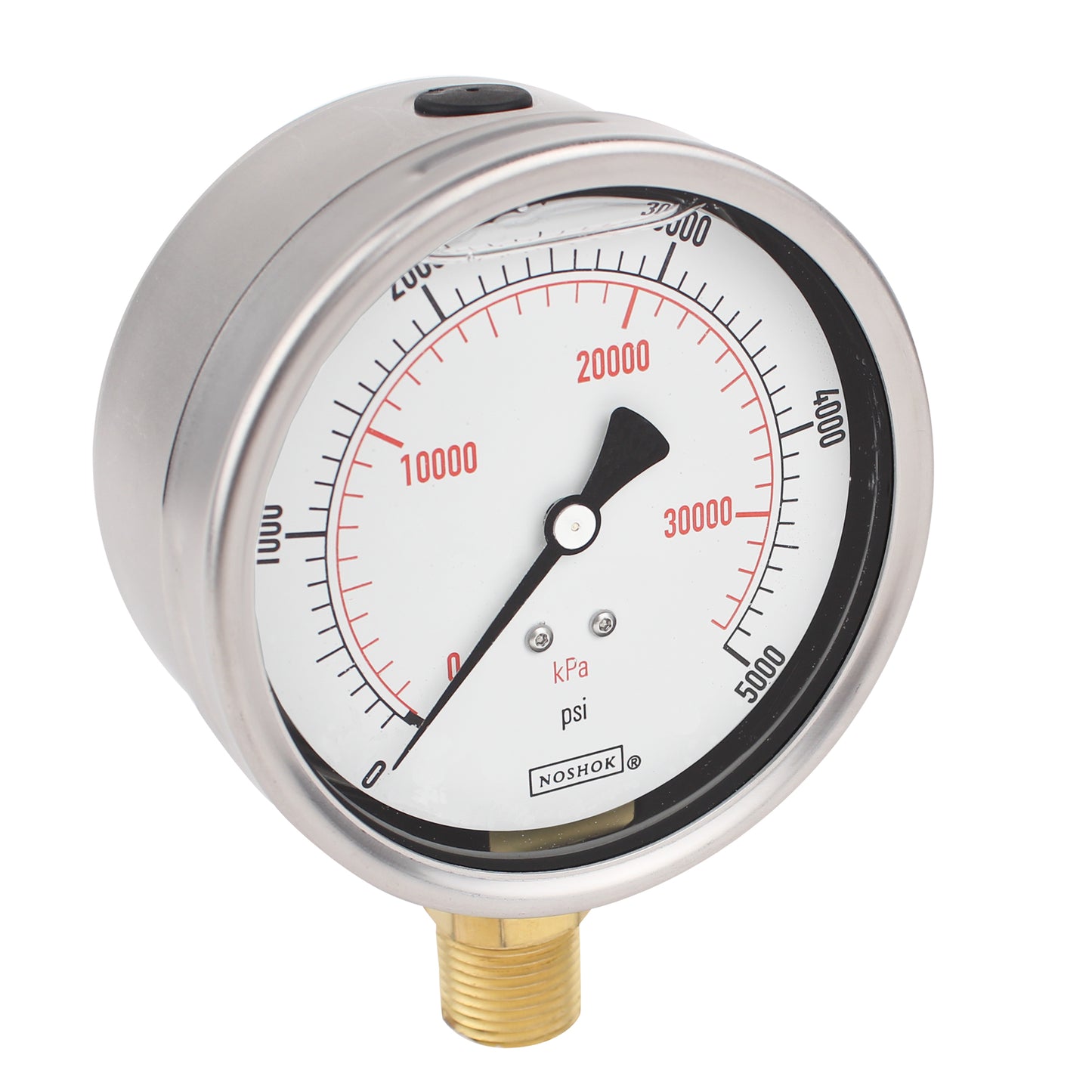 NOSHOK, Inc. 40-901-60-psi/bar-DRY 900 Pressure Gauge Presión operada 0 ~ 60 PSI (0 ~ 4 bar) -