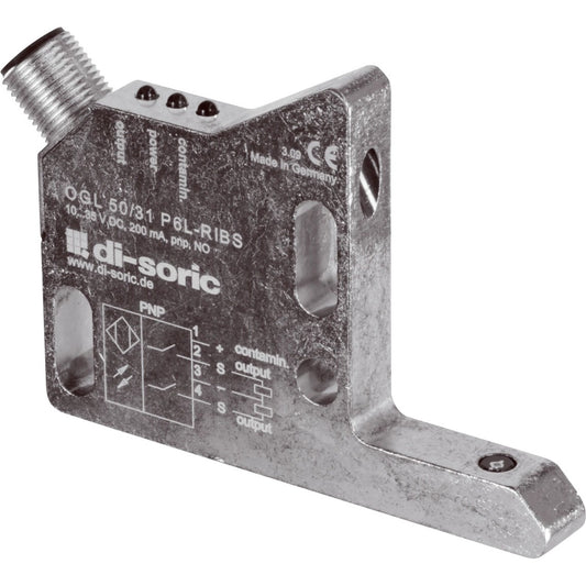 di-soric 204197 - Óptico 1.575" (40mm) PNP-NO IP67