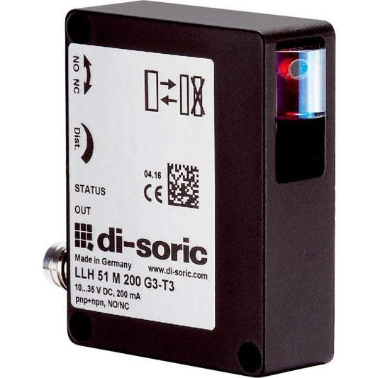 di-soric 209872 - Difuso 1.969" ~ 7.874" (50mm ~ 200mm) - IP67