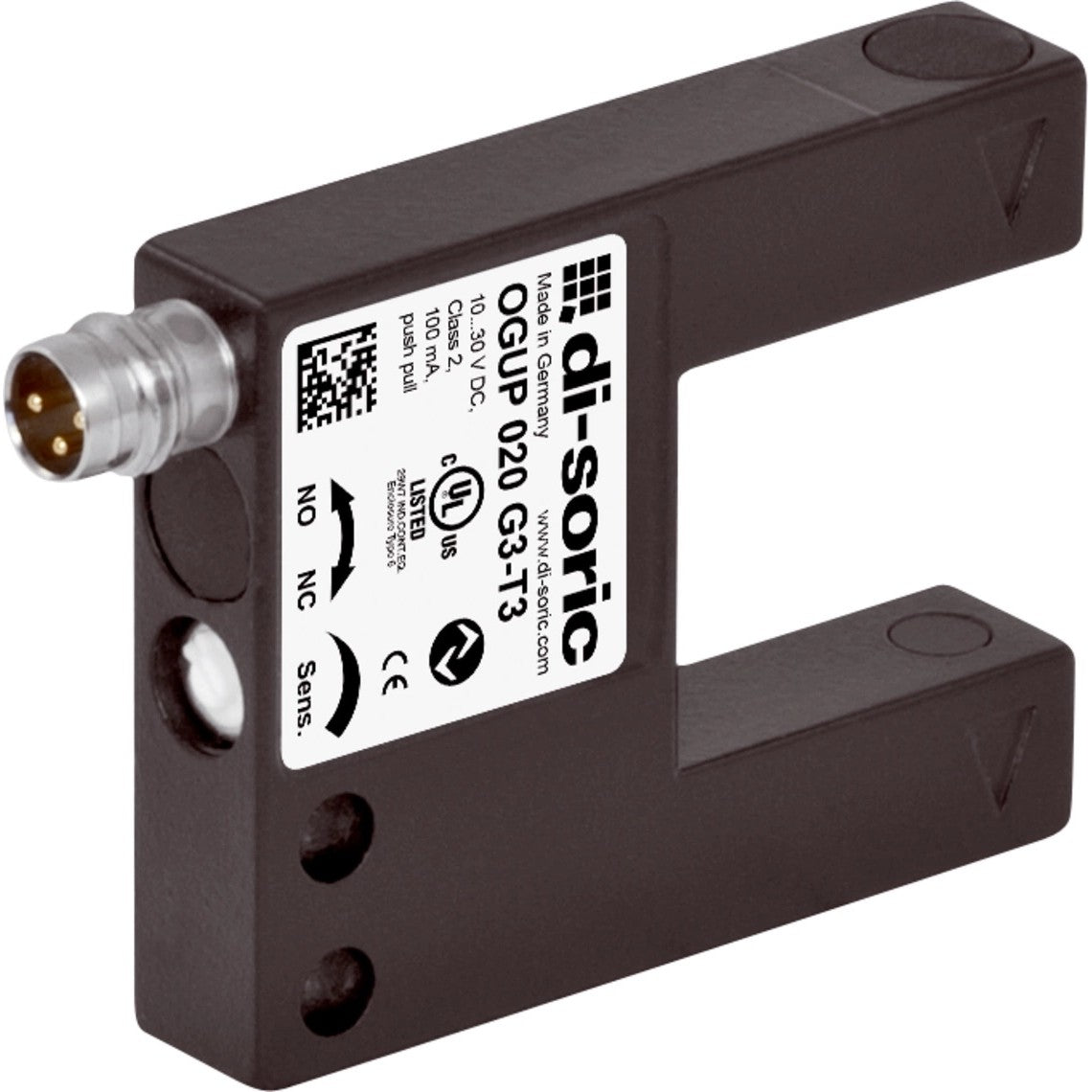 di-soric 210991 - Óptico - Contrafase, NC/NO IP67