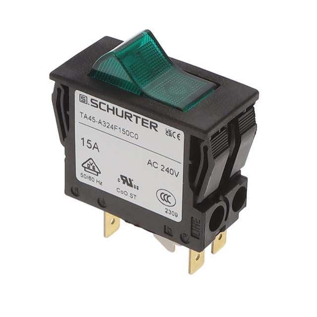 SCHURTER Inc. 4430.1509 TA45 Montaje en panel Térmico 15A