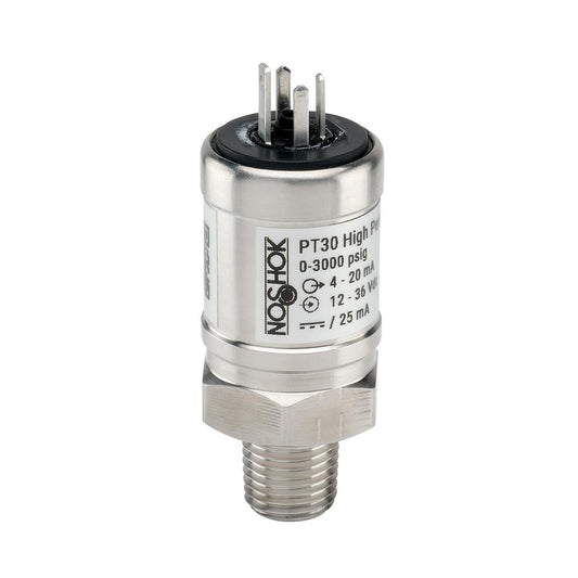 NOSHOK, Inc. PT30-100psig-1-2-2-70-CC PT30 Industrial Medidor Corriente analógica, voltaje analógico Macho - 1/4" (6.35mm) NPT