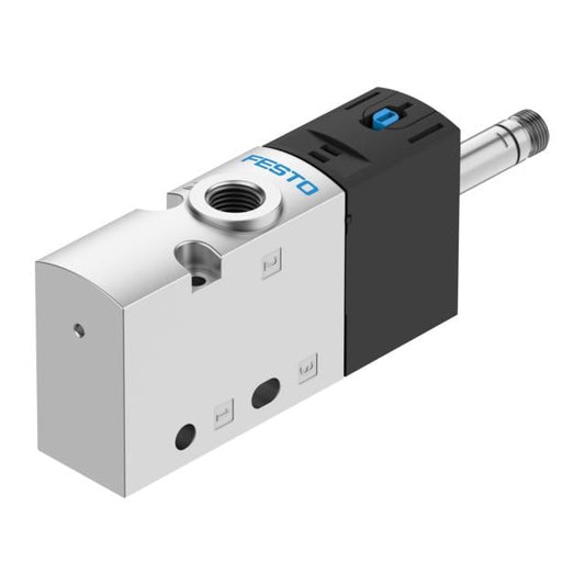Festo Corporation VUVS-L20-M32C-MD-G18-F7 VUVS Válvula de solenoides 3/2 normalmente cerrado 36 ~ 145 PSI (2.5 ~ 10 bar) Válvula de solenoides