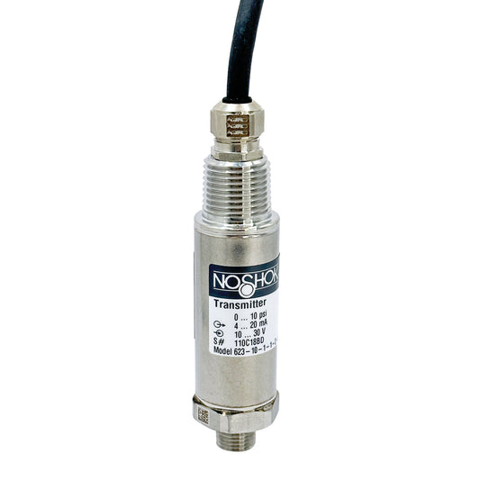 NOSHOK, Inc. 623-10-1-1-2-6 623 Industrial Medidor Corriente analógica Macho - 1/4" (6.35mm) NPT