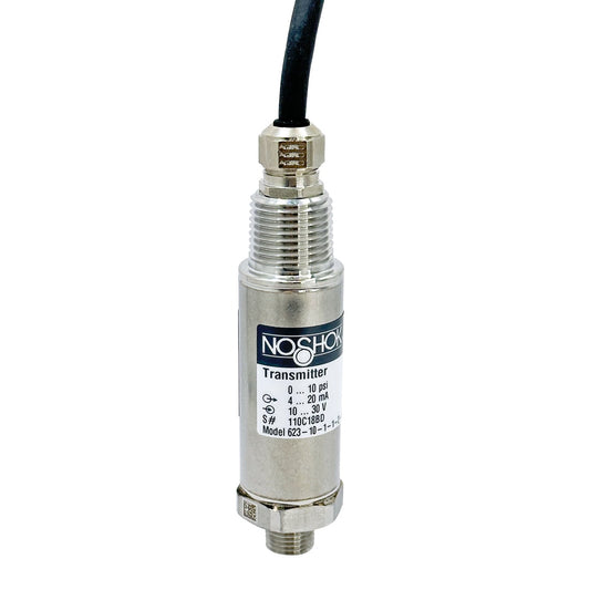 NOSHOK, Inc. 623-100-1-3-2-6 623 Industrial Medidor Voltaje analógico Macho - 1/4" (6.35mm) NPT